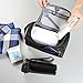 Toiletry Bag for Men Oli & Ode Hanging Travel Toiletry Kit for Men Toiletries cosmetics Rugged & Water Resistant with Mesh Pockets & Sturdy Hanging Hook Shower Bag-Black