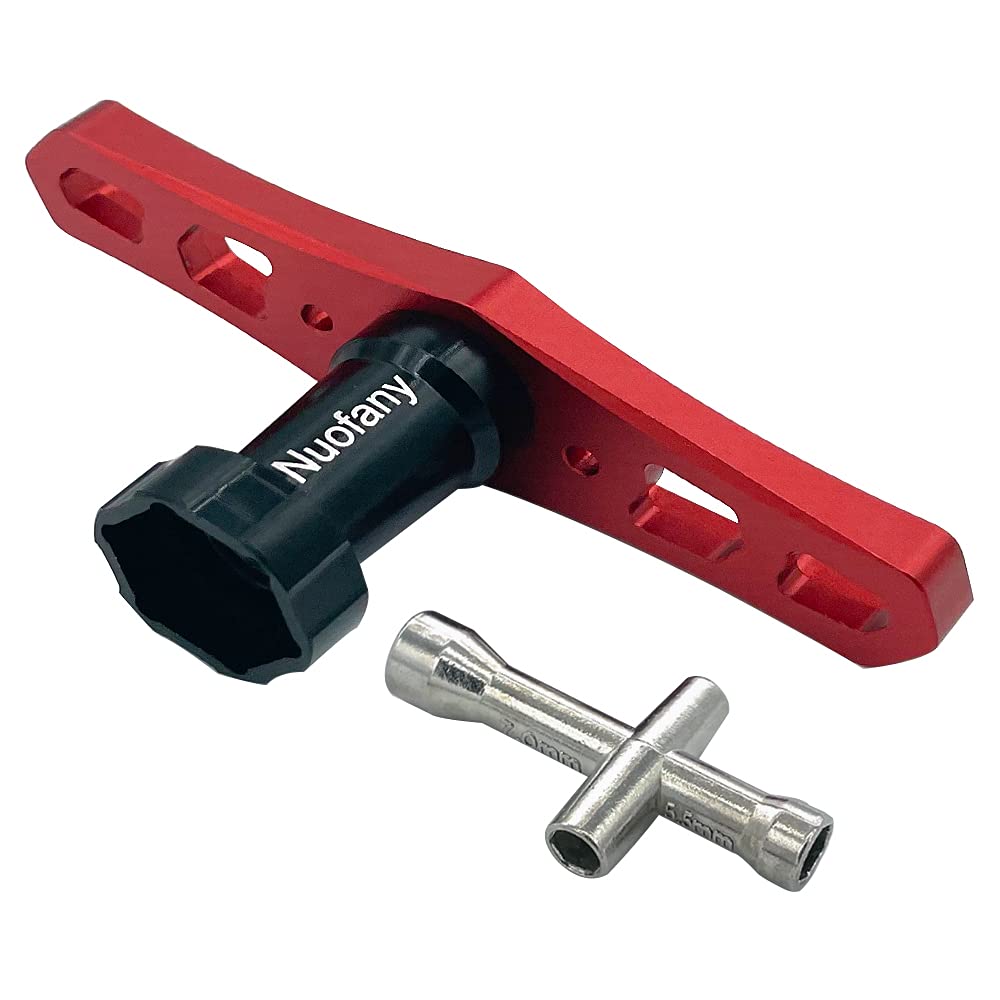 17mm RC Wheel HEX Nuts Installation Tools Sleeve Wrench Nut Driver Wheel Hub Cross Socket Spanner Repair Tools for HSP 1/8 1/10 Buggy Scale RC Cars Tires