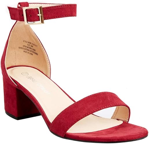 wide width low block heels