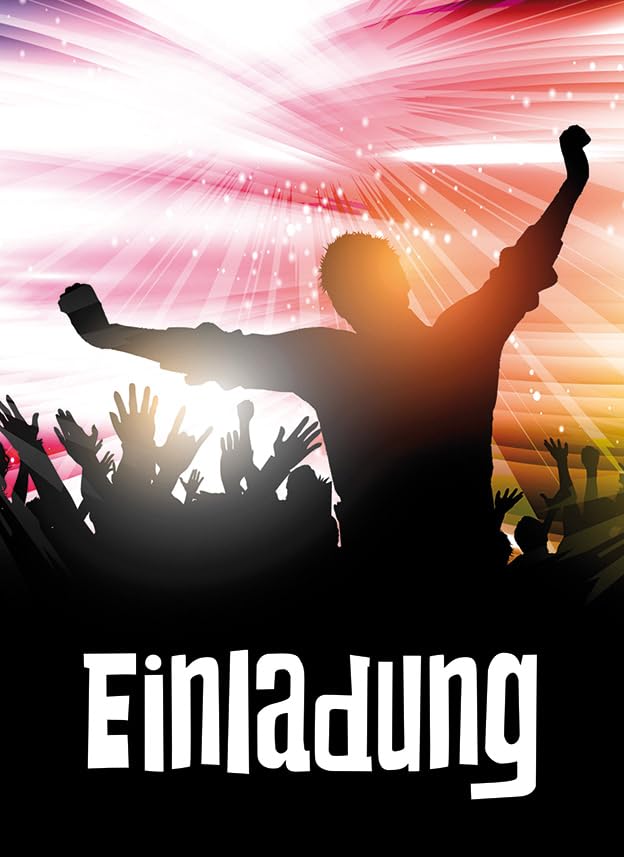 Perleberg Birthday Invitation Cards Boys and Girls – High-Quality Birthday Invitation with Festive Party Motif Pack of 5 – Invitation Cards for Youth Consecration 10.5 x 14.5 cm