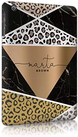 Personalised iPad 2/3/4 Tirita Case Hard Cover PRINTED GLITTER, NO REAL GLITTER Animal Print Snake Rose Gold Leopard Skin Custom Initials Name