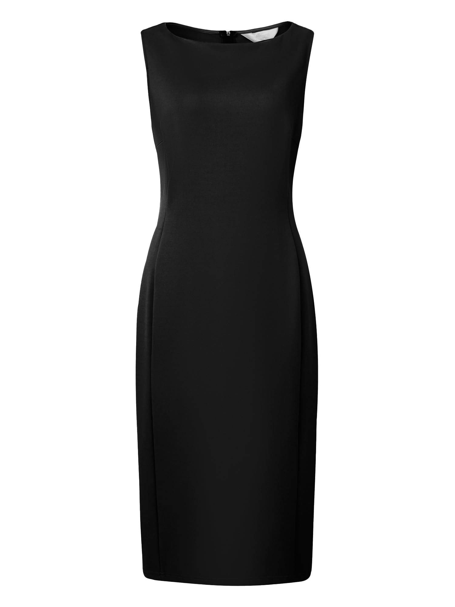 Photo 1 of Hobemty Women's Sleeveless Sheath Dress Boat Neck Casual Office Pencil Dresses Medium Black