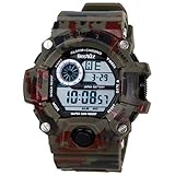Beswlz Multi Function Military S-shock Sports Watch LED Analog Digital Waterproof Alarm Green
