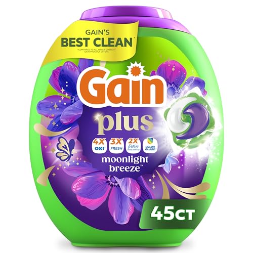 Gain Plus Flings Liquid Laundry Detergent Pods, Gain's Best Clean, All-In-One Pacs,