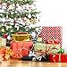 Resinta 984 Feet Raffia Twine Craft Matte Raffia Paper String Christmas Gift Packing Ribbon for Craft DIY Supply, Christmas,Wrapping Hanging Tags, 3 Rolls, Red, Green, Kraft