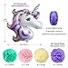 Unicorn Birthday Party Decorations Foil Balloons Glitter Happy Birthday Banner Purple Headband Paper Pom Poms Kit