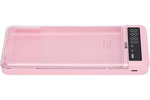 Generic Compact Portable Phone Timer Lock Box for Self Discipline with Transparent Cover for Students, Youth Lightweight Desi