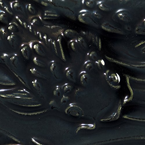 AMACO LG-2 Lead Free Liquid Gloss Glaze, Black Lustre, Pint