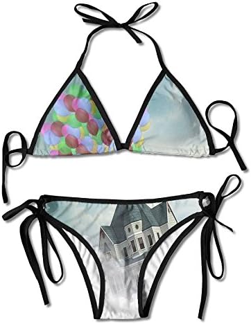 Latest Design Cloud Sky Bird Atmosphere Padded Top Bottom Bikini Swiming Suit Two Piece Suits