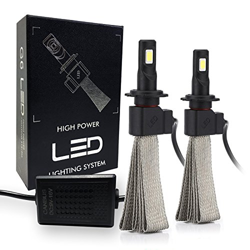 SoCal-LED H7 Fanless LED Conversion Kit 60W 6400LM 6000K Xenon White Car Headlight Bulbs (Best H7 Hid Conversion Kit)