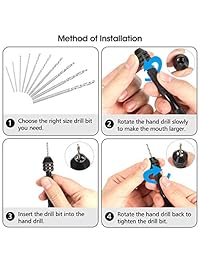 Juego de brocas de mano GOCHANGE de 26 piezas, brocas de precisión para madera de metal, joyería, delicado trabajo manual, montaje electrónico y fabricación de modelos, perforación DIY.