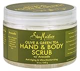 Shea Moisture Hand & Body 12oz Scrub Jar Olive & Green Tea