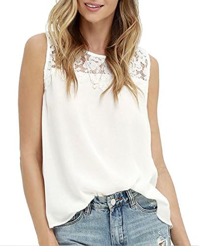 HMX Womens Round Neck Lightweight Hollow Out Shirt Tops S White