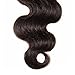 Beauty Forever Hair Brazilian Virgin Hair Body Wave 1 Piece 4×4 Middle Part Lace Closure 100% Unprocessed Human Hair Extensions Natural Color (middle part closure 14'')