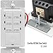 ENERLITES Countdown Timer Switch for bathroom fans and household lights, 1-5-10-15-20-30 Min Settings with Manual Override, Always On Blue LED, Neutral Wire Required, UL Listed, HET06A-R-I, Ivory