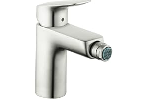 hansgrohe Logis Modern Single-Hole Bidet Faucet, 1.5 GPM in Brushed Nickel, 71200821