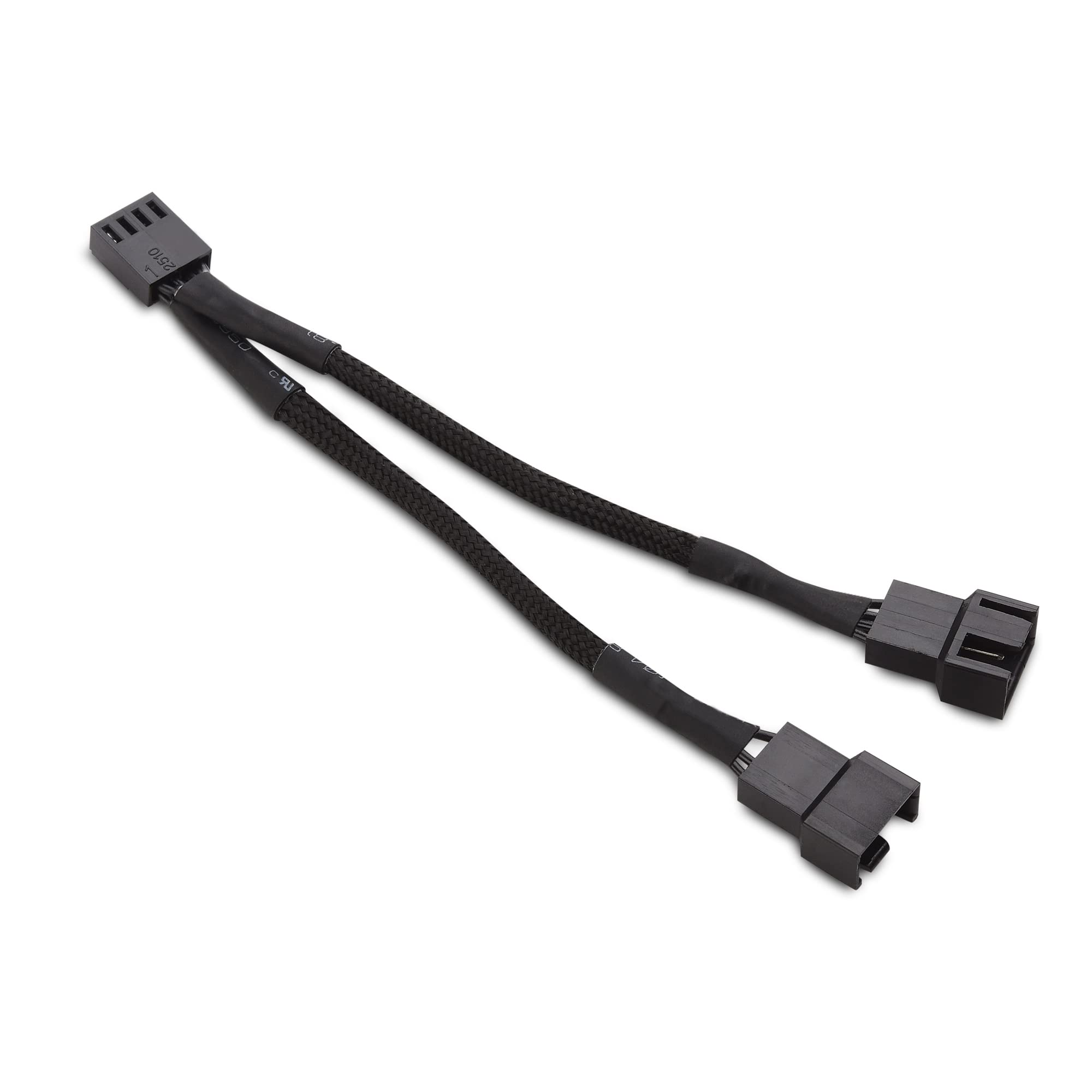 Cable Matters 2-Pack 2 Way 4 Pin PWM Fan Splitter Cable - 4 Inches, PC Fan Splitter 1 to 2 Converter, PC-Fan Extension Cable