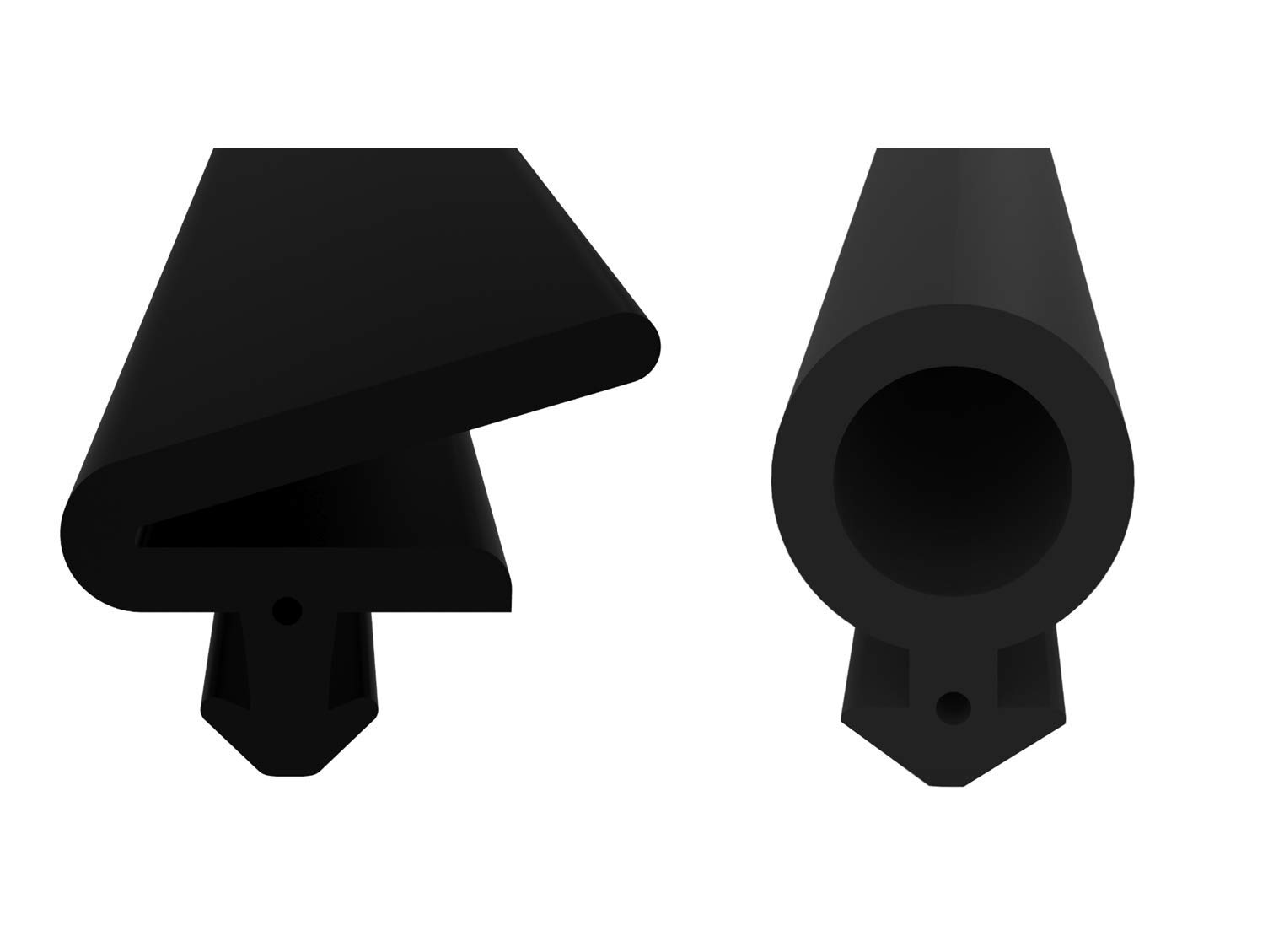 Window Seal for Frame and Wings, Hose Seal, Lip Seal for Plastic Window Seal, Aluminium Window, Black 10m