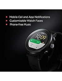 Amazfit Stratos Multisport Smartwatch by Huami with VO2max, All day Heart Rate and Activity Tracking, GPS, 5 ATM Water Resistance, Phone Free Music, US Service and Warranty (A1619, Black)