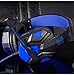 Gaming Headset for PS4 Xbox One, hyfanda Over Ear Gaming Headphones with Mic, Stereo Bass Surround, Noise Reduction, LED Lights and Volume Control for Laptop, PC, Mac, iPad, Smartphones (Blackblue)
