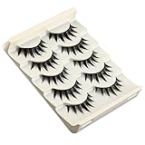 AUGENL 5Pairs False Eyelashes Cute Japanese Style