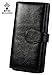 YALUXE Wallet for Women RFID Blocking Leather Removable Checkbook Holder Large Capacity