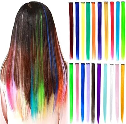 hair extensions rainbow