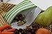Lunchskins Reusable Snack Bag, Green Stripe