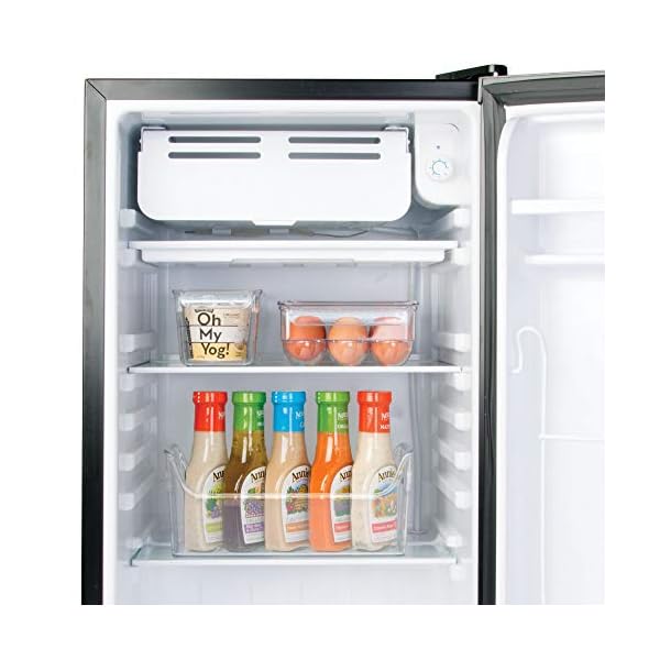 iDesign-58930-Plastic-Kitchen-Organiser-Small-Fridge-Storage-Bin-Made-of-Durable-Plastic-Practical-Cupboard-Storage-Box-for-Condiments-and-Food-Storage-Clear iDesign 58930 Plastic Kitchen Organiser, Small Fridge Storage Bin Made of Durable Plastic, Practical Cupboard Storage…