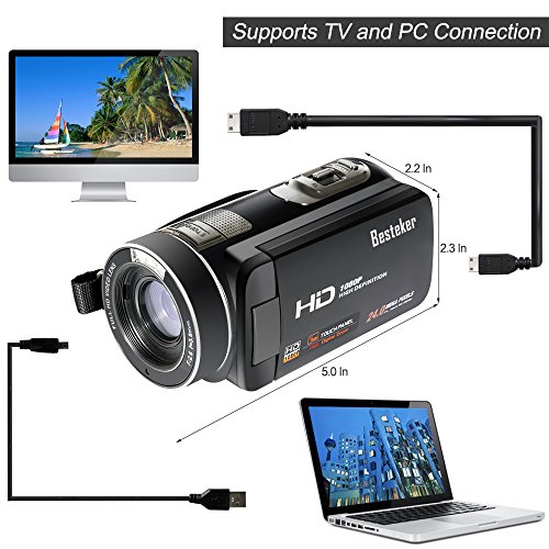 Camera Camcorder, Besteker Portable Digital Video Camera HD ...