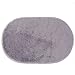 Bedroom Blanket Mat,Woopower 40x60cm(15.7x23.6inch) Cute Oval Velvet Mat Thicken Shaggy Floor Rug For Living Room Bedroom (Grey)