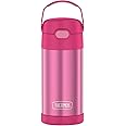 Thermos Garrafa infantil Carros Funtainer, aço inoxidável, 354 ml, rosa