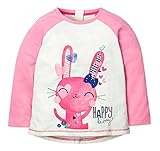 Fiream Girls' Cotton Crewneck Long Sleeve T-shirt