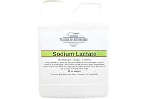 Traverse Bay Bath and Body Sodium lactate, 16 oz, Safety sealed container. 60% concentration USP Natural Preservative made in the USA