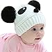 Change 1pc Fashion Cute Baby Kids Girls Boys Stretchy Warm Winter Panda Cap Hat Beanie (White)