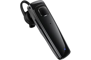 ADADPU Bluetooth Headset - V5.0 Wireless Handsfree Earpiece Built-in Dual Mic Noise Cancelling, 10 Days Standby 16Hrs HD Talktime Ultralight Headset for iPhone Android Samsung Laptop(Black)
