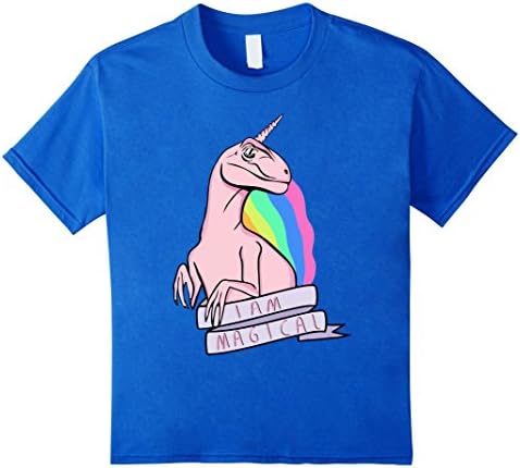 Kids Cute Hipster T-Shirt Cool Unicorn for Mens Womens Dress Tee 10 Royal Blue