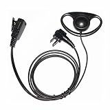 2-Pin D Shape Police Earpiece Headset for Motorola Radio cls1110 cls1410 cls1413 cls1450 cls1450c etc