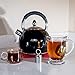 Chefs Limited Stainless Steel Whistling Tea Kettle, 2.75 Quart – Black