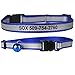 GoTags Personalized Reflective Cat Collars, Engraved Custom Cat Collar with Name and Phone Identification, Breakaway Collar with Safety Release Buckle and Bell, Adjustable for Cats and Kitten, (Blue)