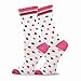 TeeHee Women's Ladies Value 6-Pair Crew Socks (Polka Dots Scallop)