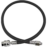 XS Scuba Miflex DS (Dual Swivel) LP Hoses - Black