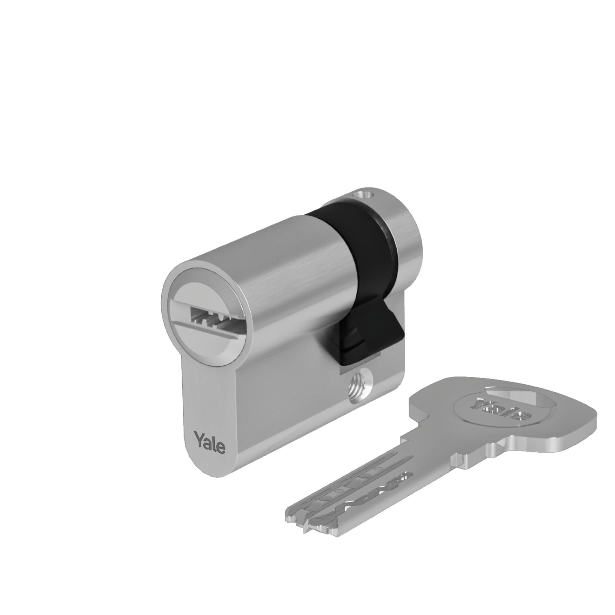 Yale 10-2571-0030-00-2201 Profile Half Cylinder-Series 2000PLUS, matt Nickel-Plated
