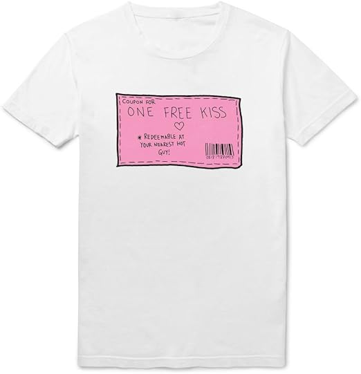 Coupon For One Free Kiss Mens Tshirt Xx Large Amazon Co Uk Clothing