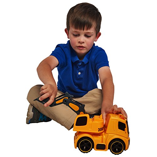 Dragon Too Construction Toys Excavator Truck with Lights and Sounds