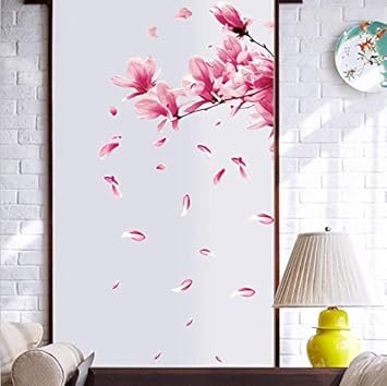 Flores de colores Pegatinas de pared Rama hermosa Pegatinas de ...