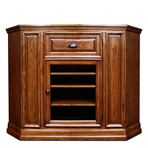 BOWERY HILL 46" High Corner Console TV Stand with