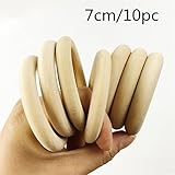 10pc Large Wooden Ring 2.75 Inch Diameter (70mm) thickness 13mmGreat baby Teethers Rings Toss Games