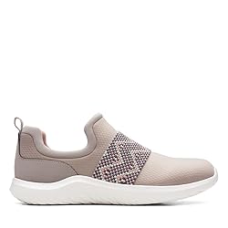 Clarks Women's Nova Way Sneaker, Stone Combi, 8