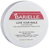 Barielle Acetone Free Nail Polish Remover Toweletts, 1 Ounce